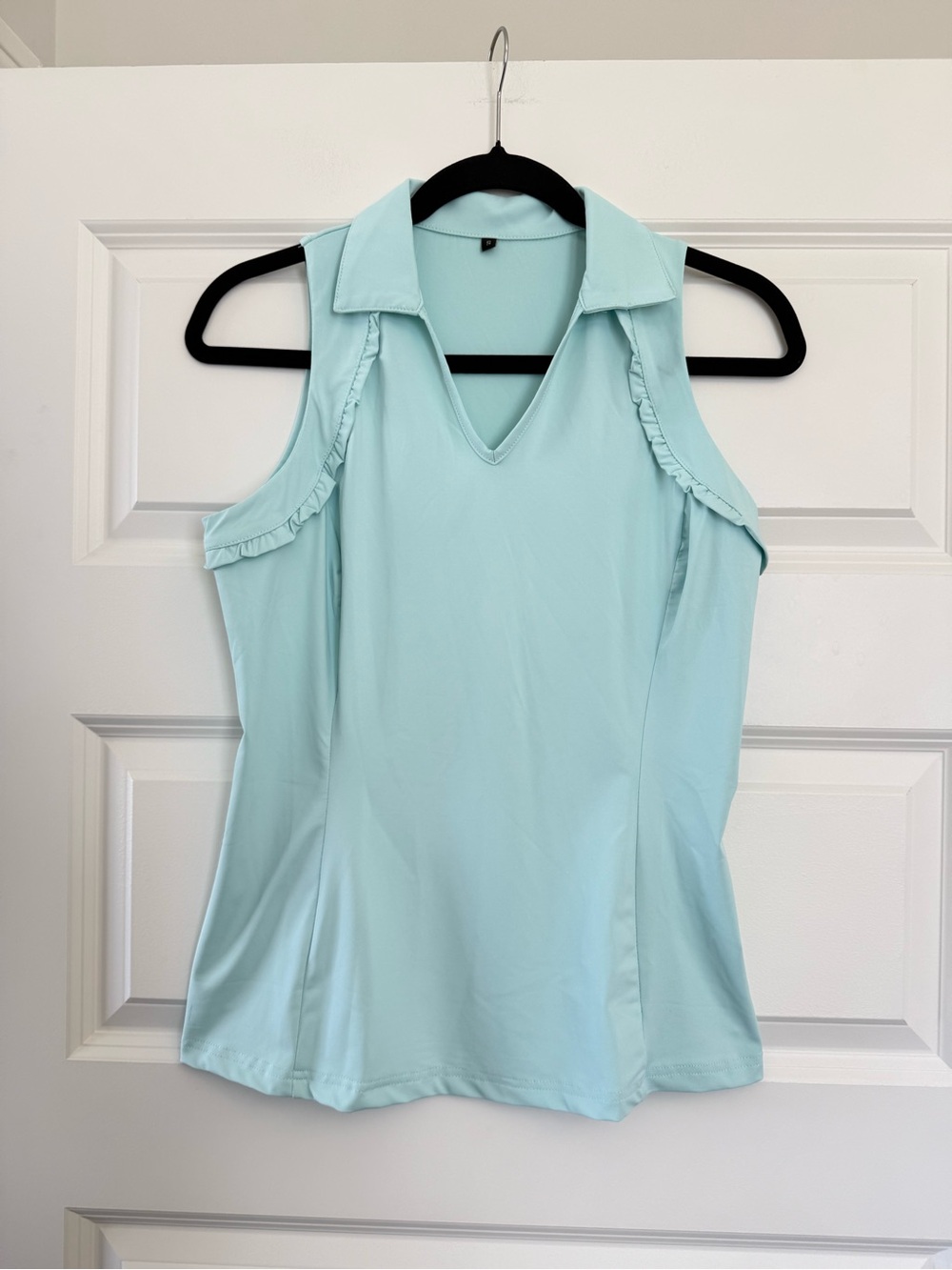 NWOT Ruffle Sleeveless Golf Polo
